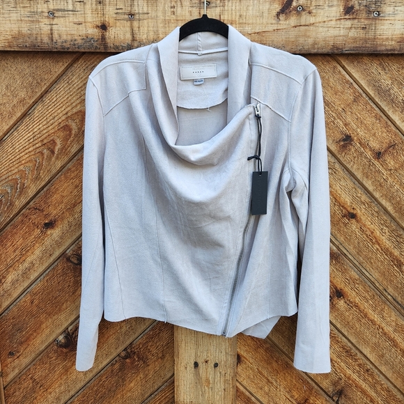 Blank NYC Jackets & Blazers - NWT Blank NYC Faux Suede Draped Jacket